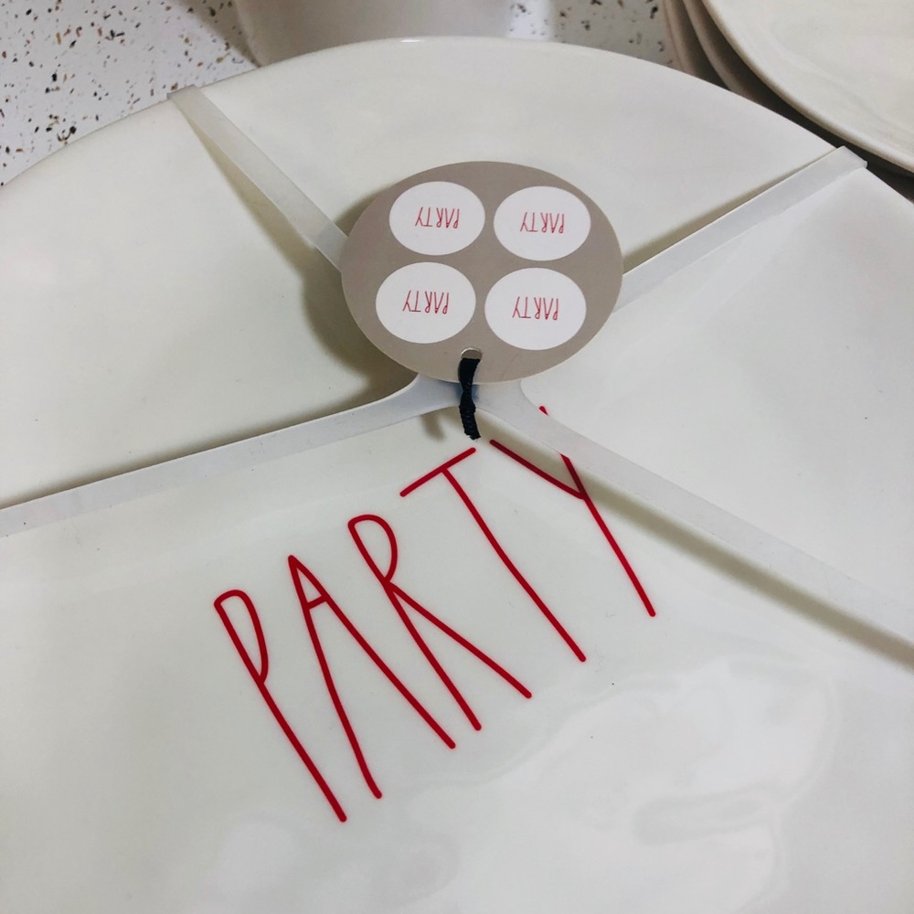 Rae Dunn Fun + Party Set In Red - Picture 2 of 4